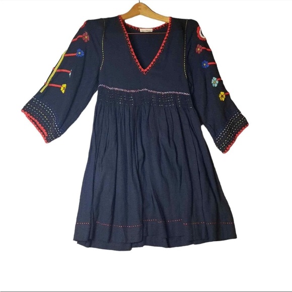 ULLA Johnson Masha Black Embroidered Dress NWOT XS - Picture 3 of 4